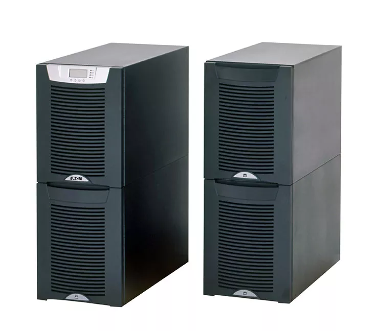 Eaton 9155/9355 two-high with optional external battery cabinet